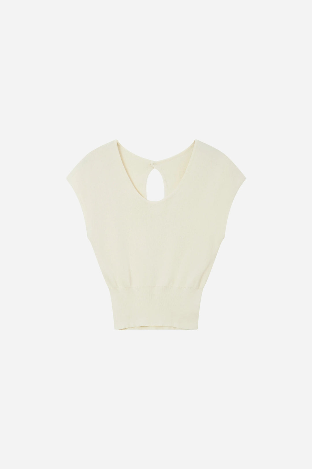 An image of a   11745 The Sculpted Cutout Top by  Mirra Masa