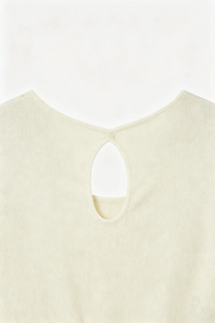 An image of a   11745 The Sculpted Cutout Top by  Mirra Masa