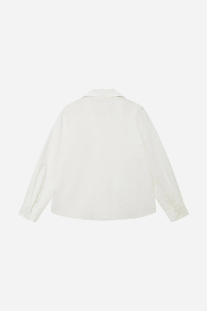 An image of a   11770 Tencel Cotton Blend Embroidered Shirt by  Mirra Masa