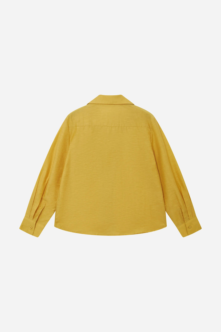 An image of a   11770 Tencel Cotton Blend Embroidered Shirt by  Mirra Masa