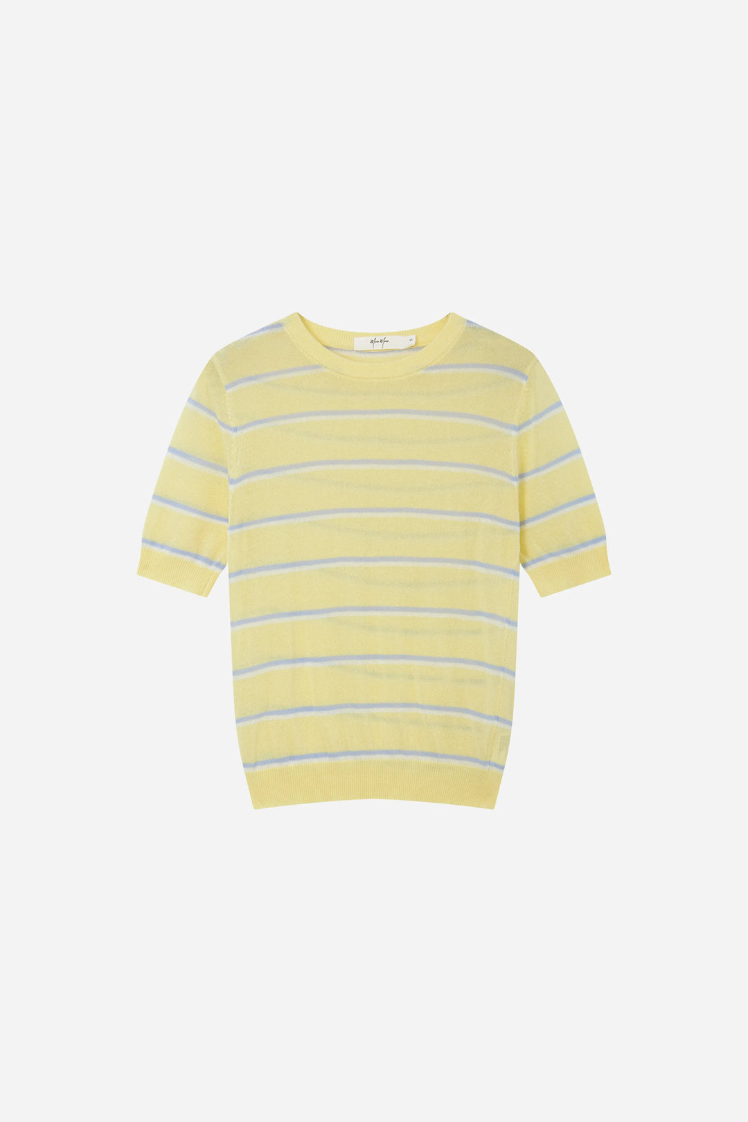 An image of a   11783 Striped Short-Sleeve Knit by  Mirra Masa