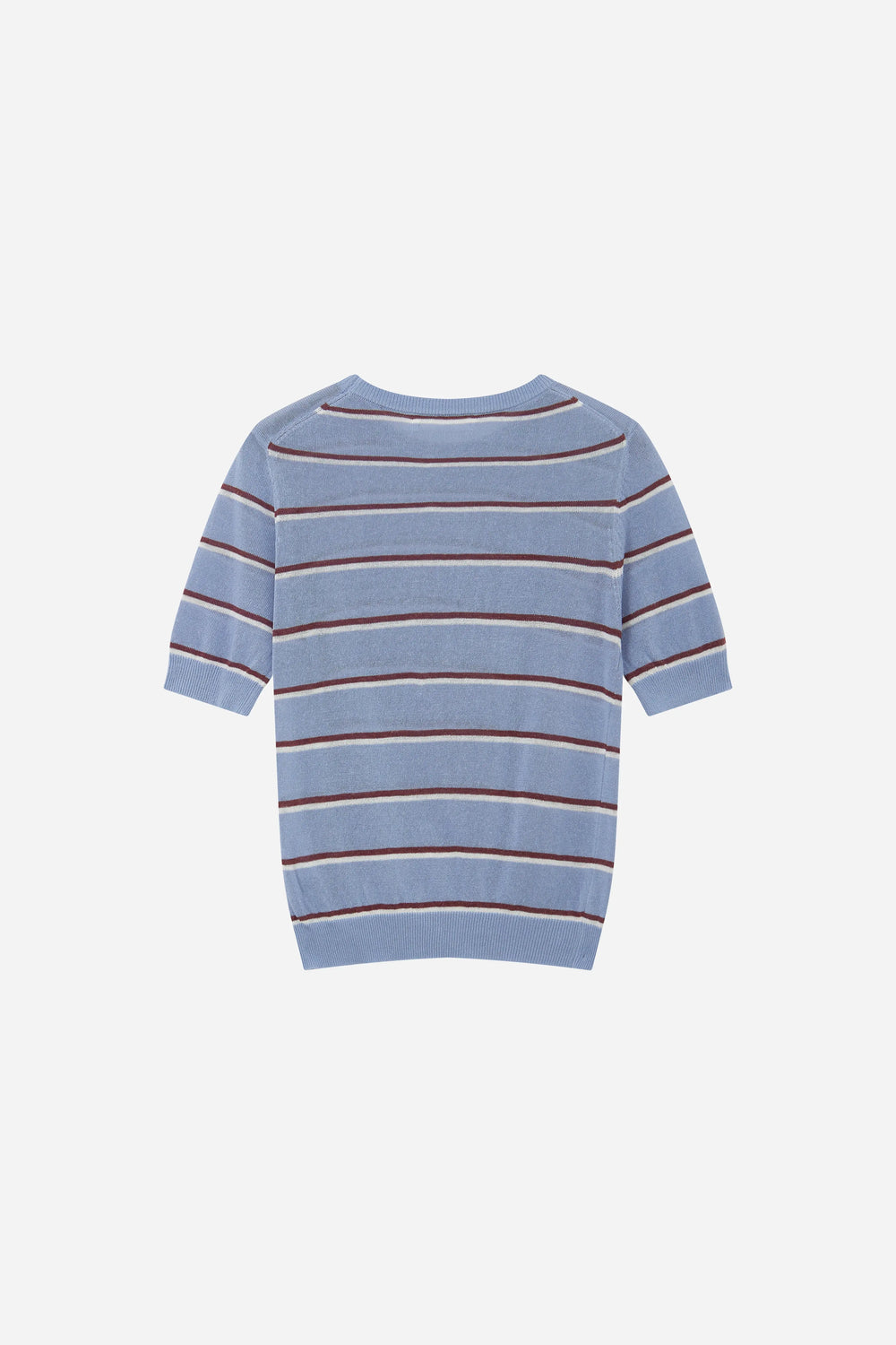 An image of a   11783 Striped Short-Sleeve Knit by  Mirra Masa
