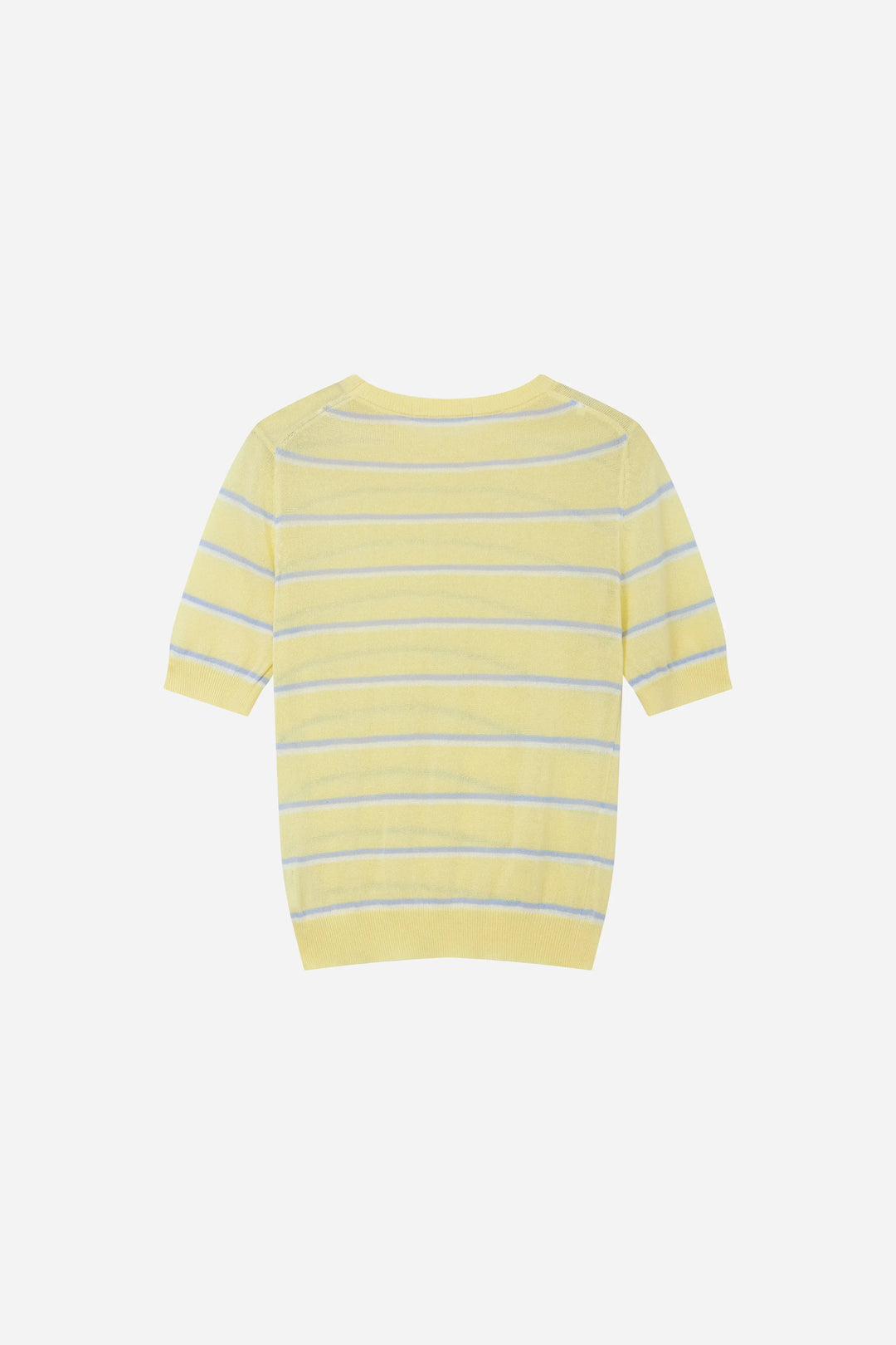 An image of a   11783 Striped Short-Sleeve Knit by  Mirra Masa
