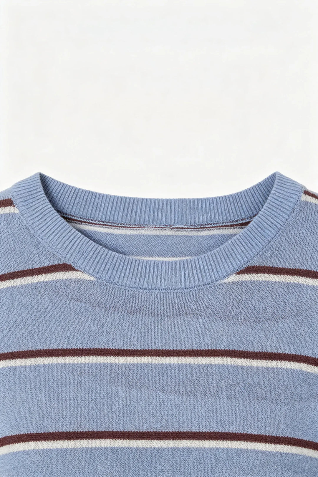An image of a   11783 Striped Short-Sleeve Knit by  Mirra Masa