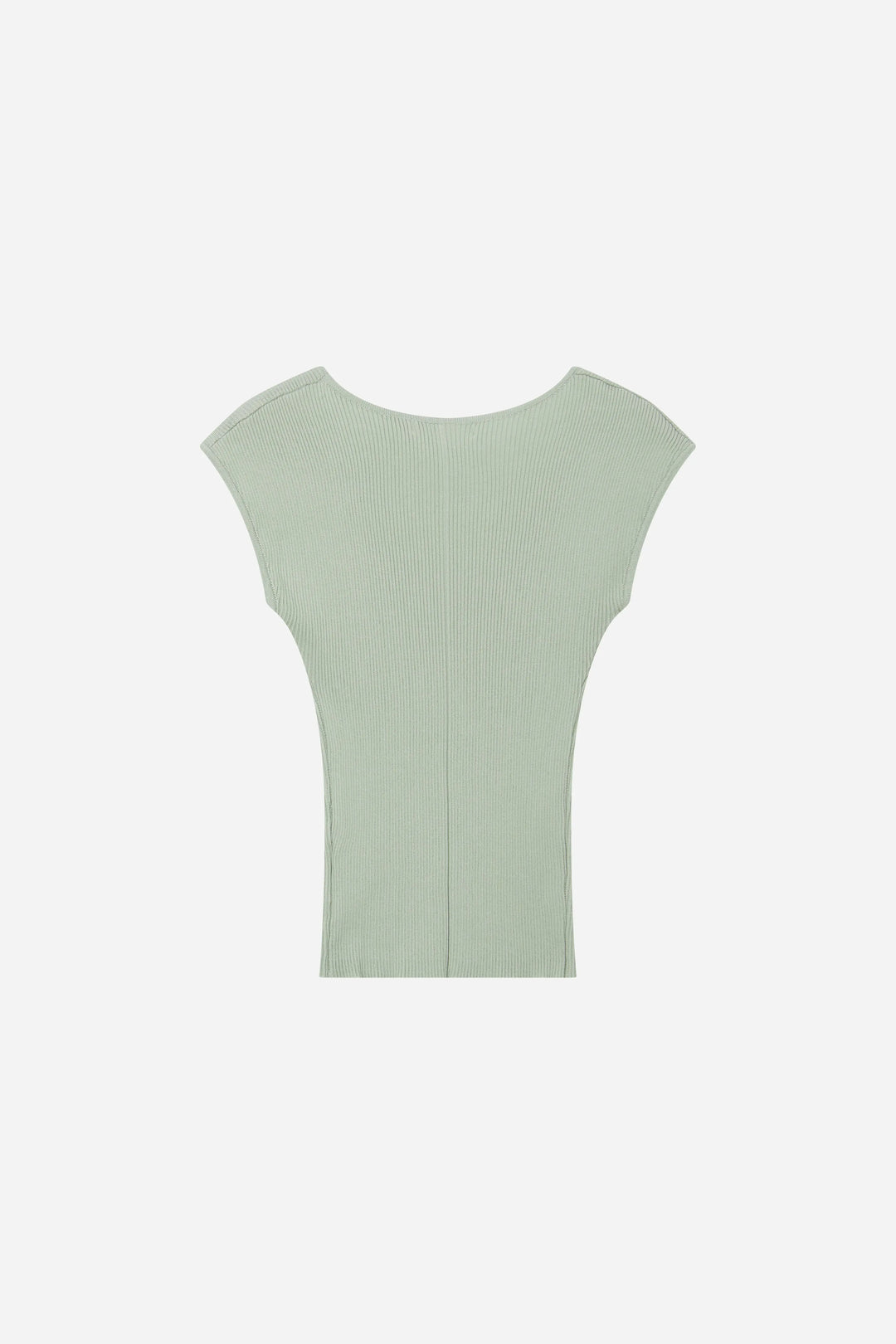 An image of a   11788 Ribbed Scoop Neck Top by  Mirra Masa