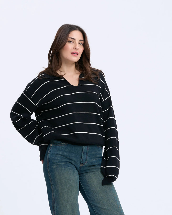 An image of a   1184D Polo Sweater by  Mirra Masa