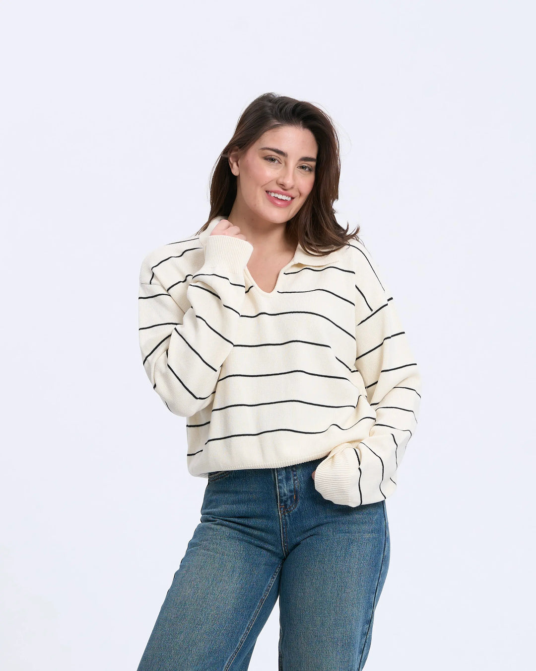 An image of a   1184D Polo Sweater by  Mirra Masa