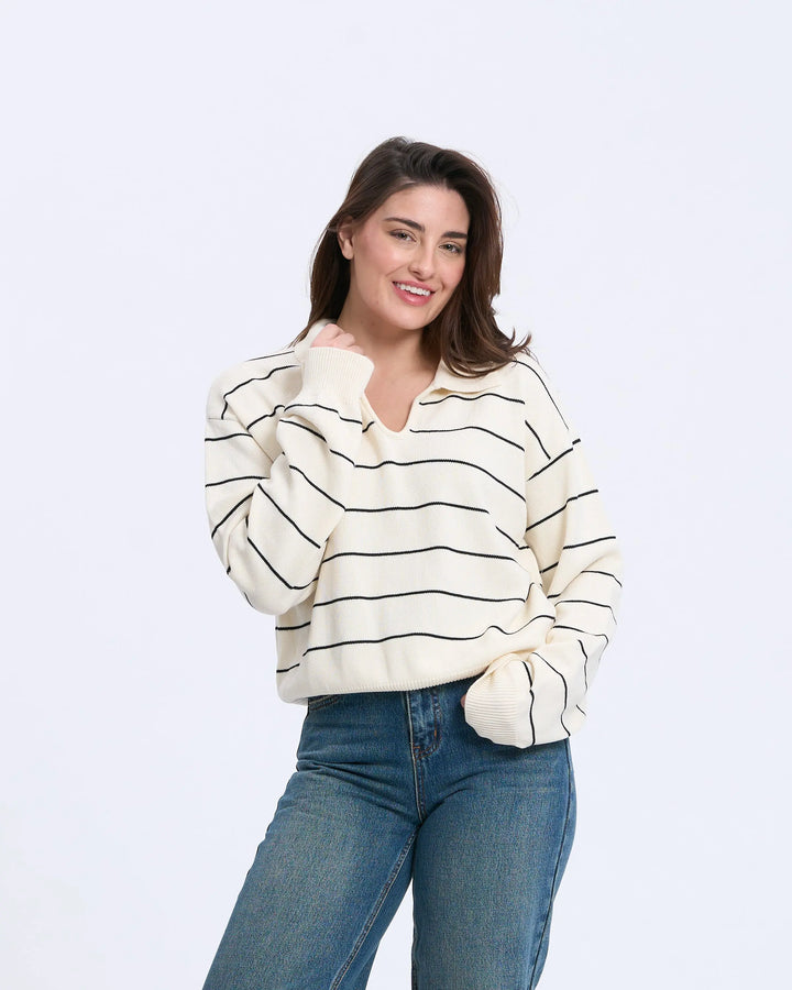 An image of a   1184D Polo Sweater by  Mirra Masa