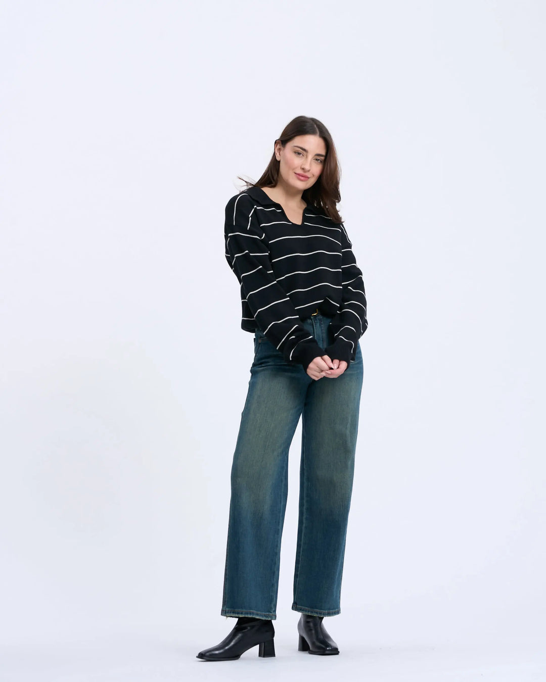 An image of a   1184D Polo Sweater by  Mirra Masa