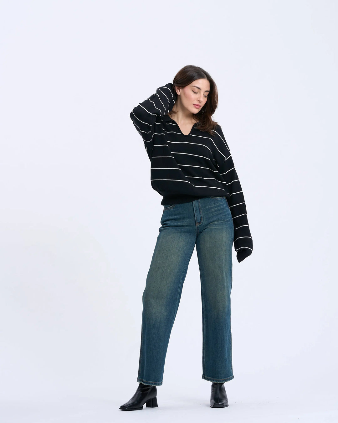 An image of a   1184D Polo Sweater by  Mirra Masa