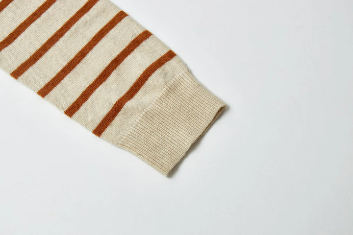 An image of a   11883 Striped Cardigan by  Mirra Masa