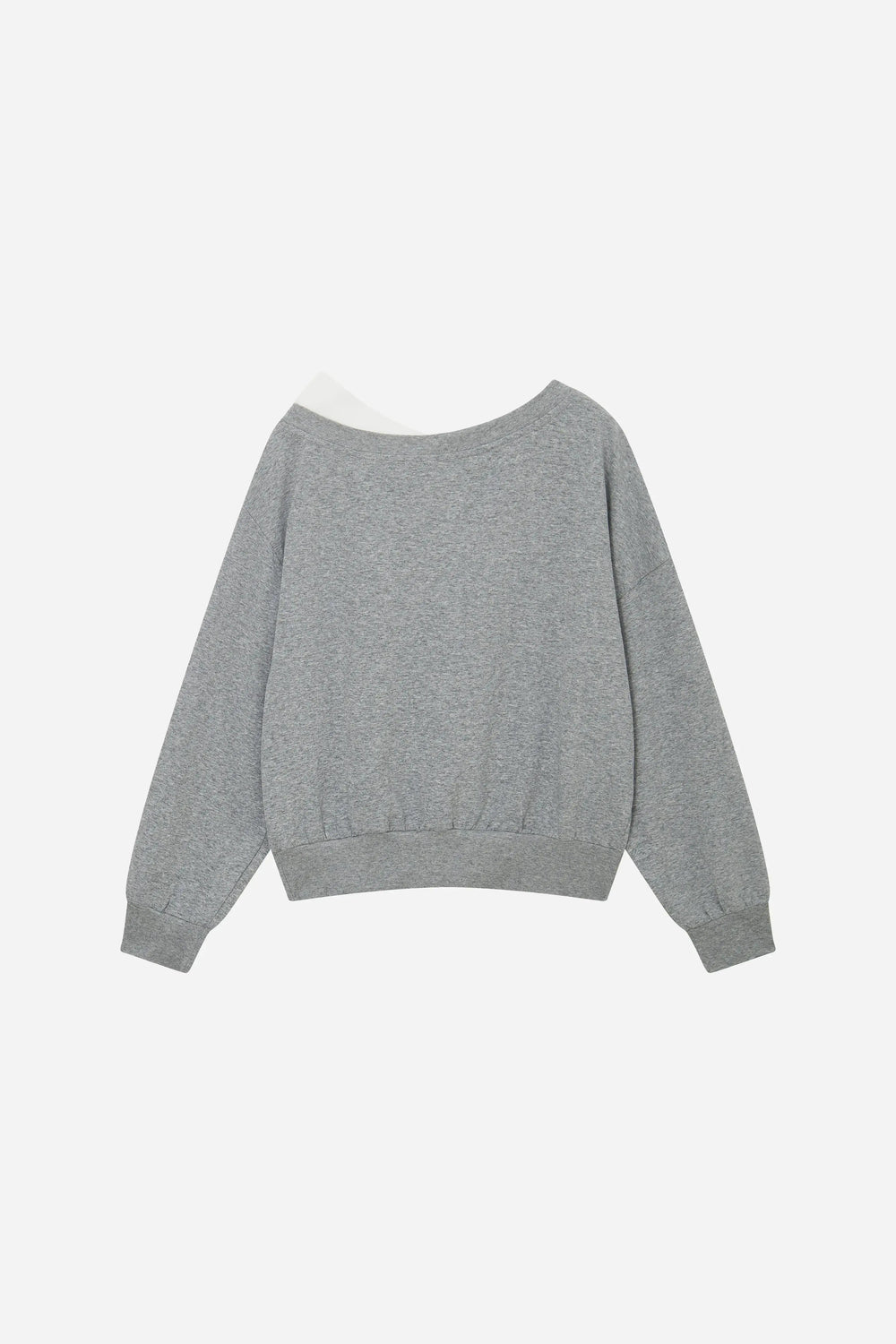 An image of a   11887 Layered Boatneck Sweatshirt by  Mirra Masa