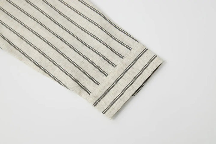 An image of a   11904 Striped Button-Down Shirt by  Mirra Masa