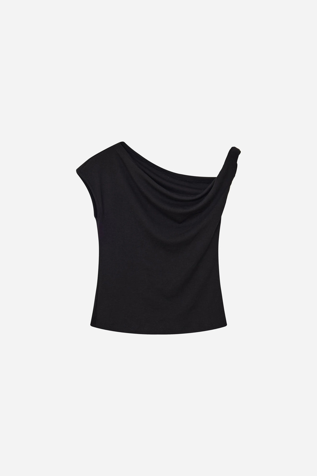 An image of a   11906 The Sculptural Cowl Top by  Mirra Masa