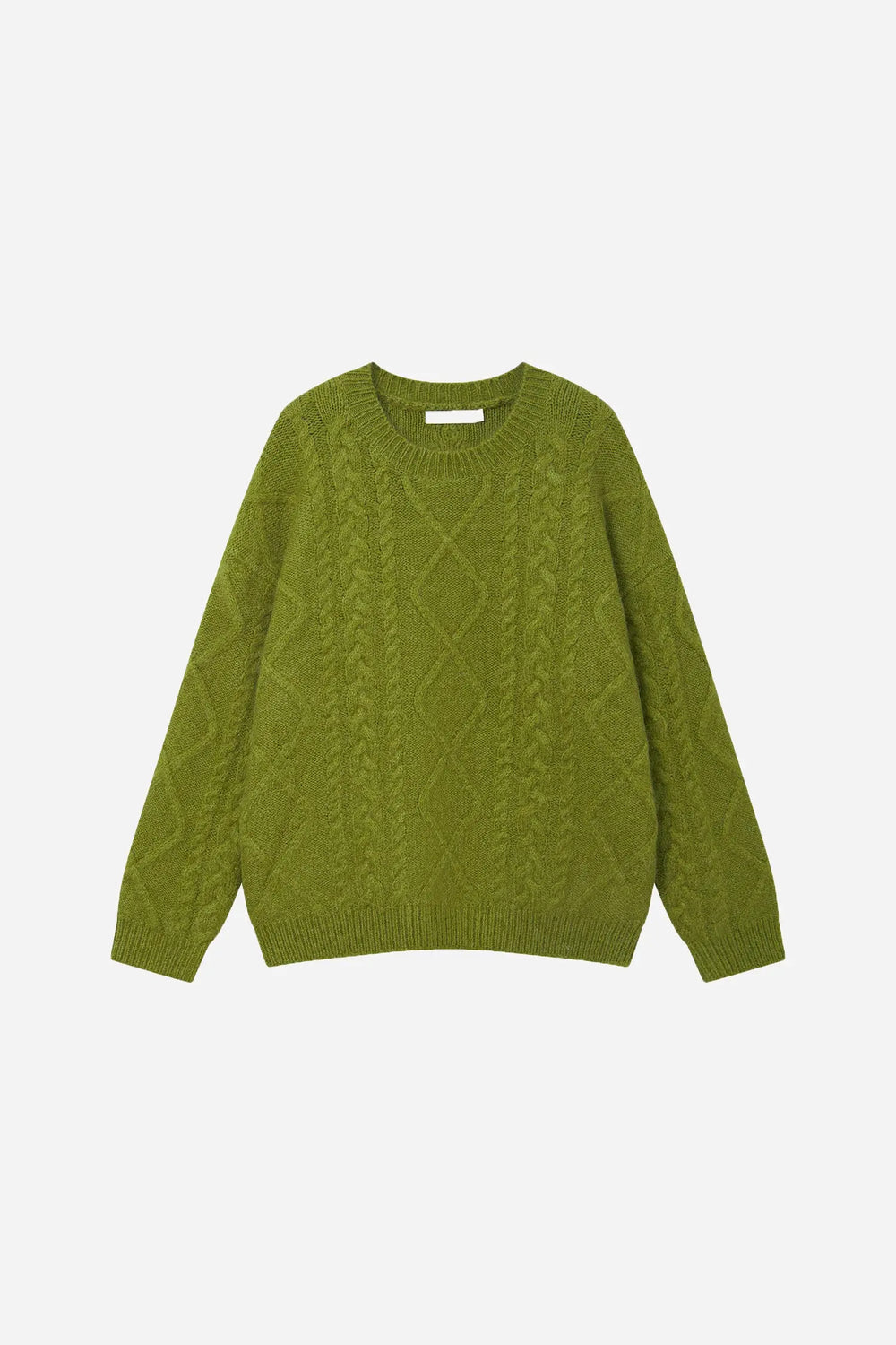 An image of a   11947 Cable Knit Sweater by  Mirra Masa