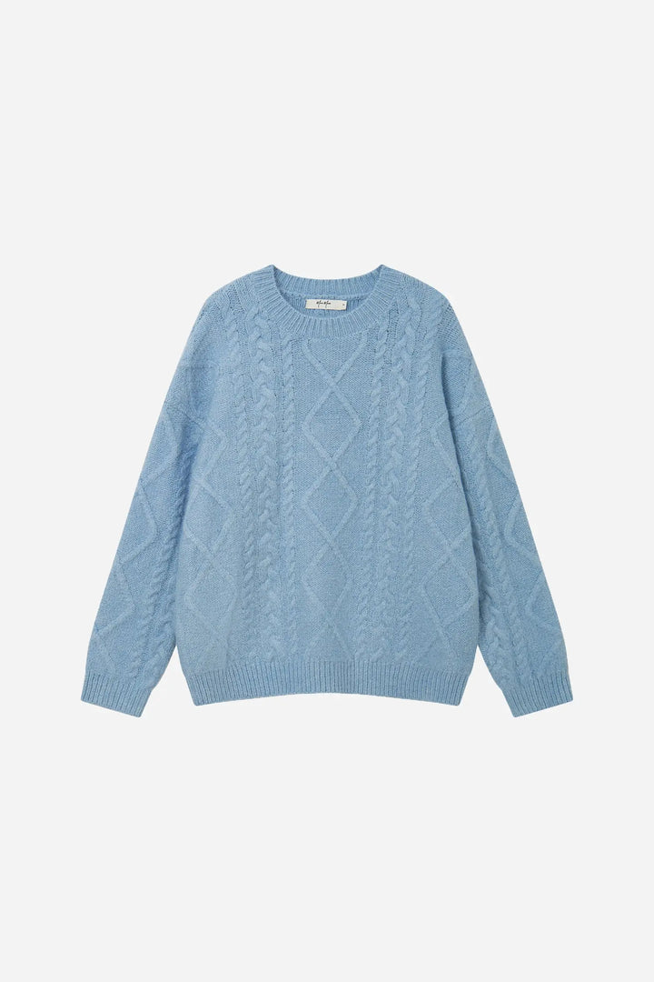 An image of a   11947 Cable Knit Sweater by  Mirra Masa