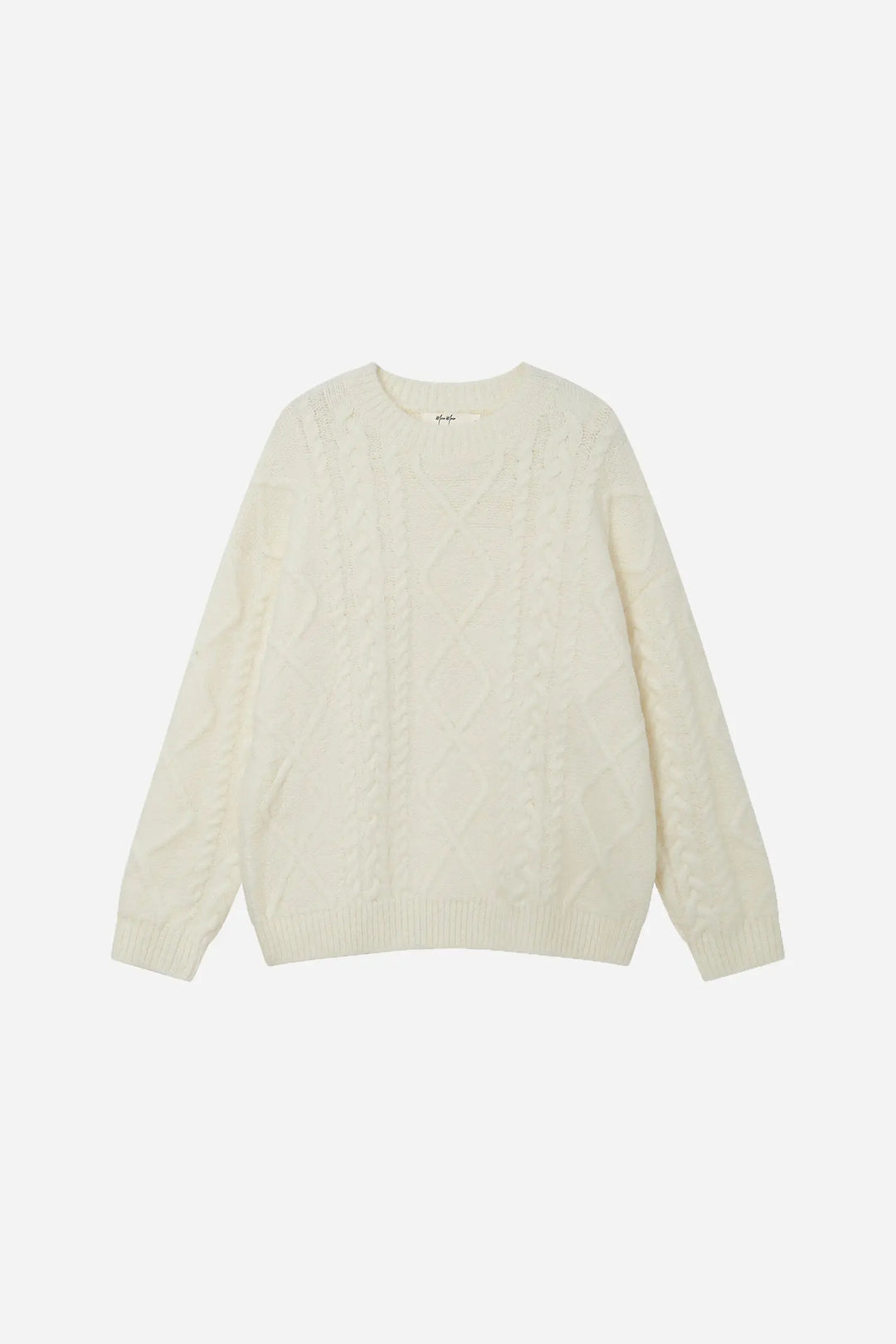 An image of a   11947 Cable Knit Sweater by  Mirra Masa