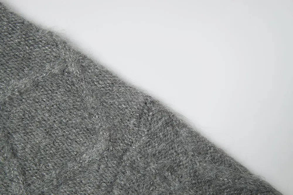 An image of a   11947 Cable Knit Sweater by  Mirra Masa