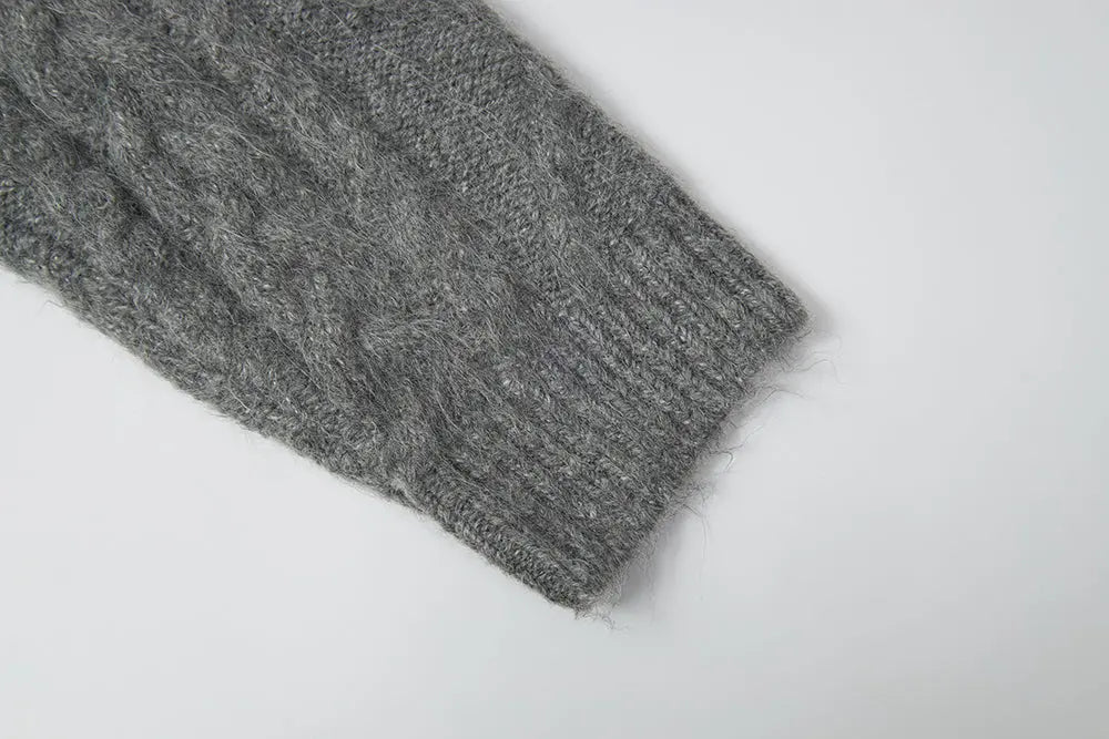 An image of a   11947 Cable Knit Sweater by  Mirra Masa