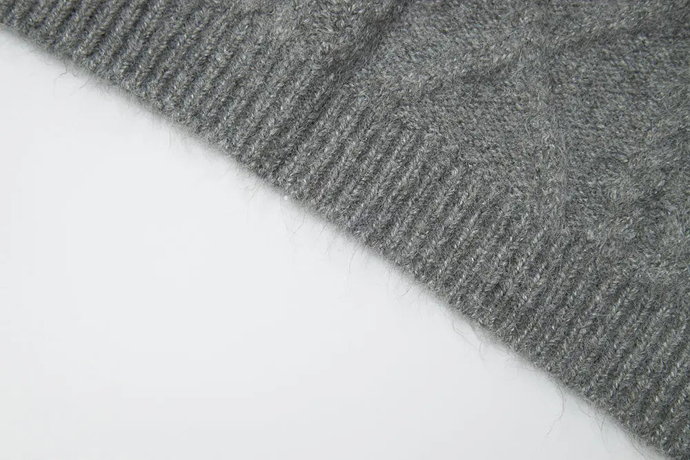 An image of a   11947 Cable Knit Sweater by  Mirra Masa