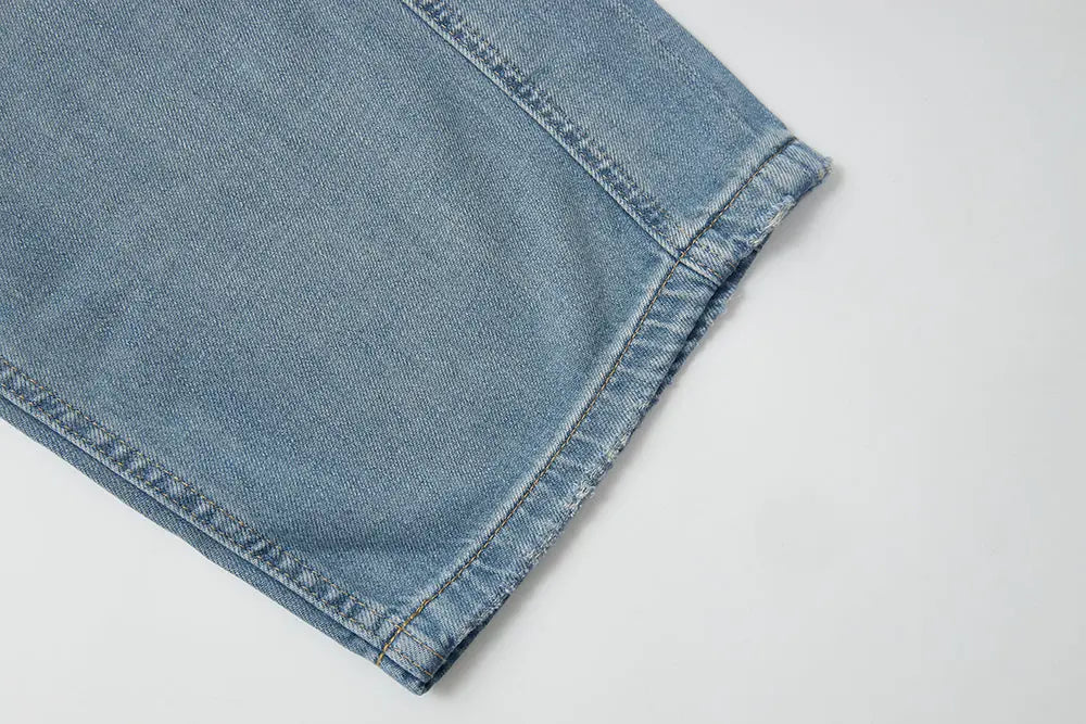 An image of a   12077 Sash Belted Wide Leg Jeans by  Mirra Masa