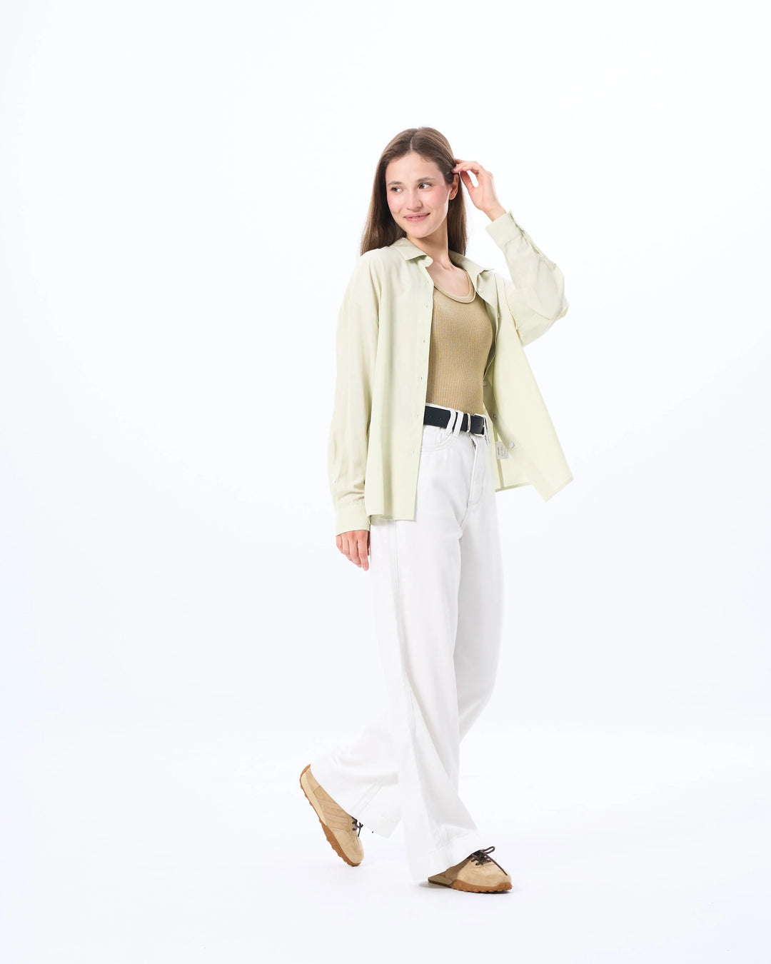 An image of a  Frosted White / 29 12239 Denim Pants by  Mirra Masa