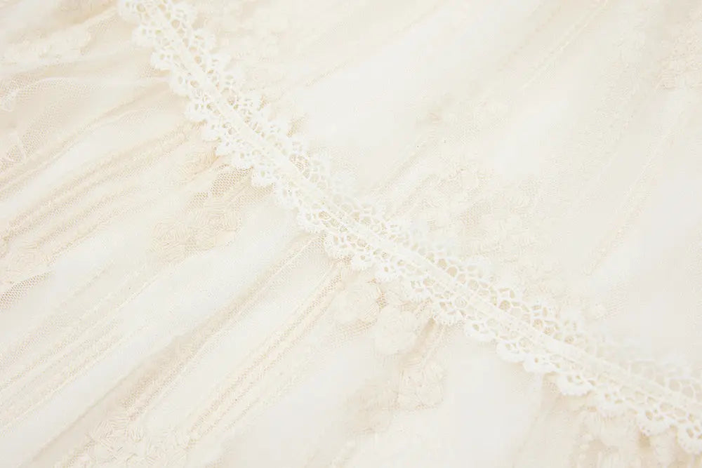 An image of a   12329 Cotton Broderie Tiered Maxi Skirt by  Mirra Masa