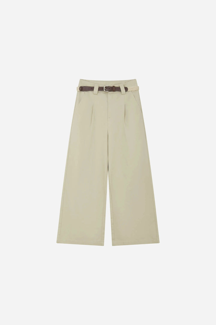 An image of a   12386 Pleated Cropped Trouser by  Mirra Masa