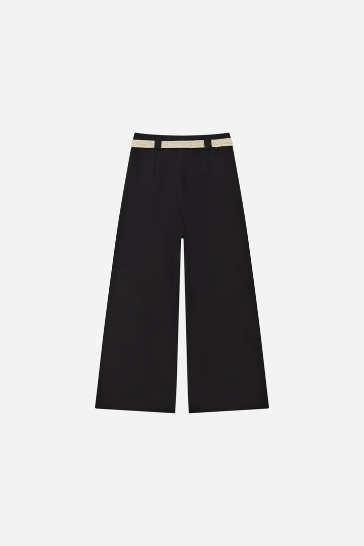 An image of a   12386 Pleated Cropped Trouser by  Mirra Masa