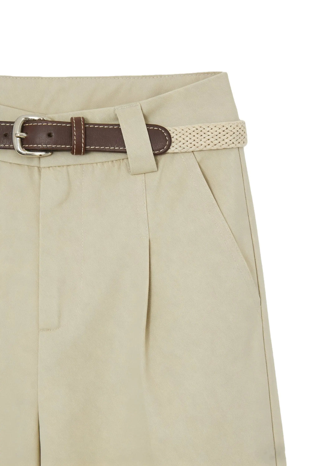 An image of a   12386 Pleated Cropped Trouser by  Mirra Masa
