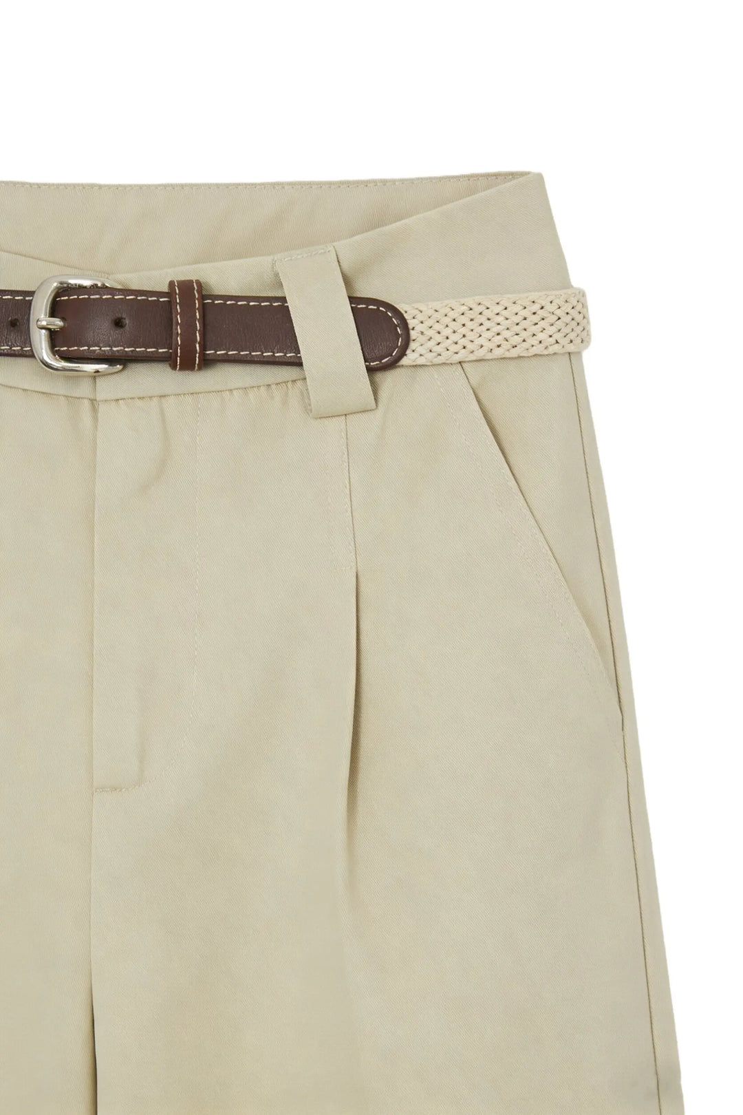 An image of a   12386 Pleated Cropped Trouser by  Mirra Masa