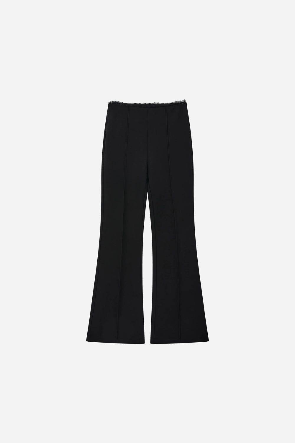 An image of a   12561 Center Seam Flare Pants by  Mirra Masa