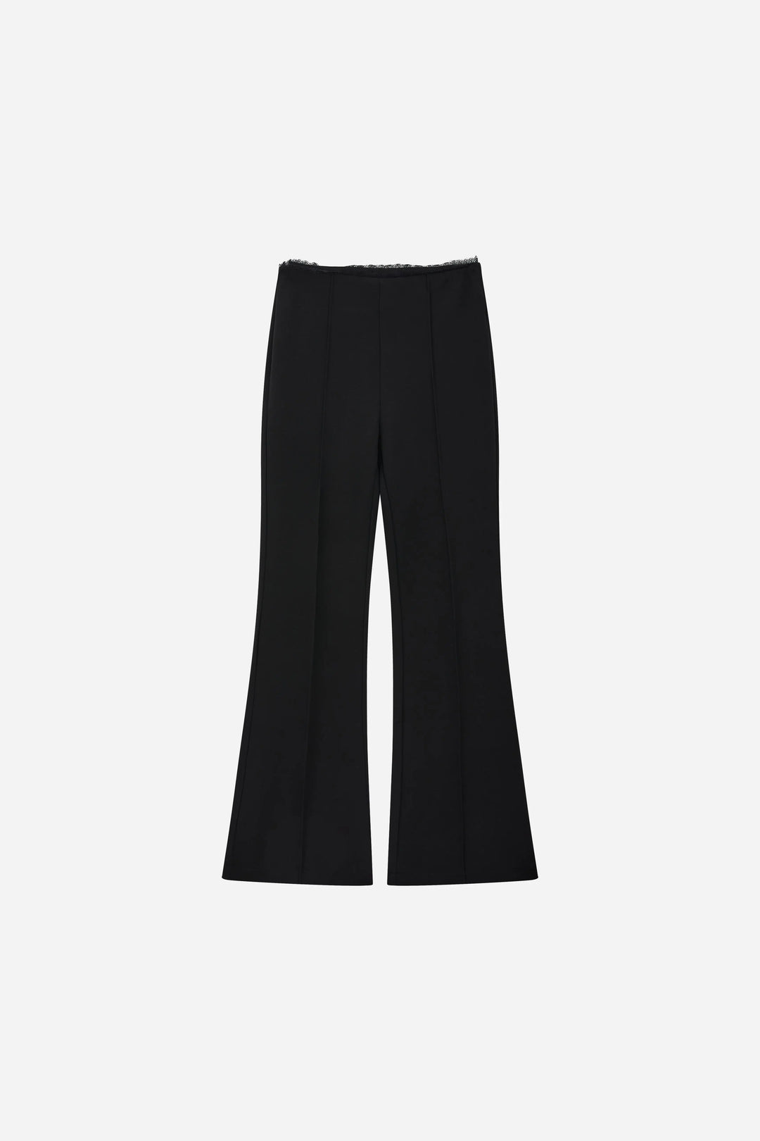 An image of a   12561 Center Seam Flare Pants by  Mirra Masa