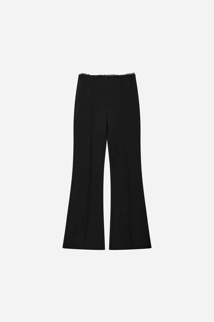 An image of a   12561 Center Seam Flare Pants by  Mirra Masa