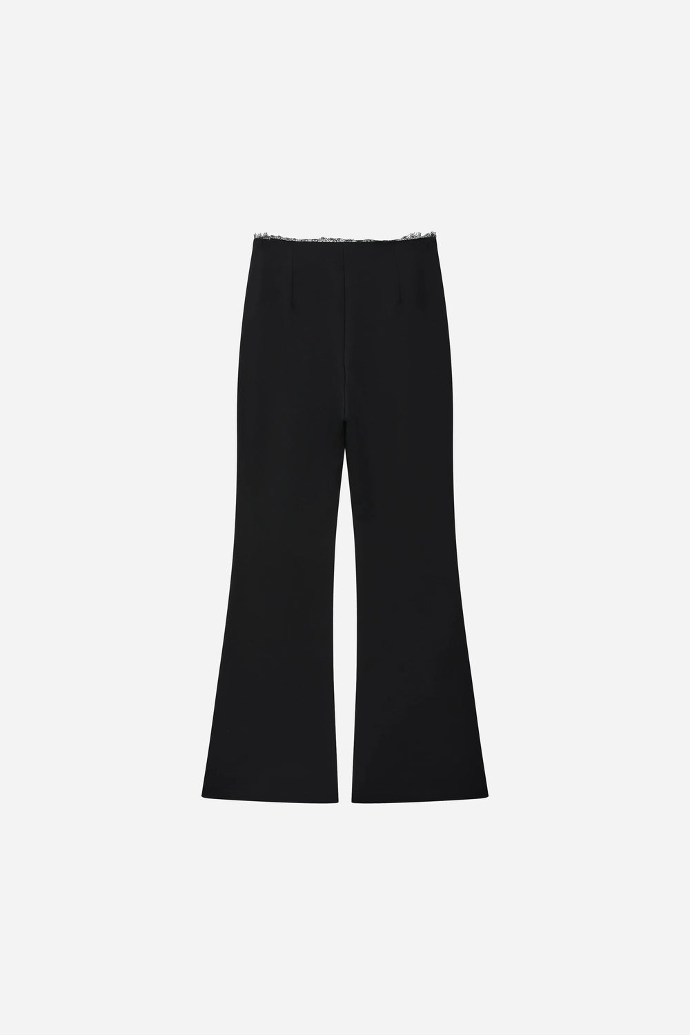 An image of a   12561 Center Seam Flare Pants by  Mirra Masa