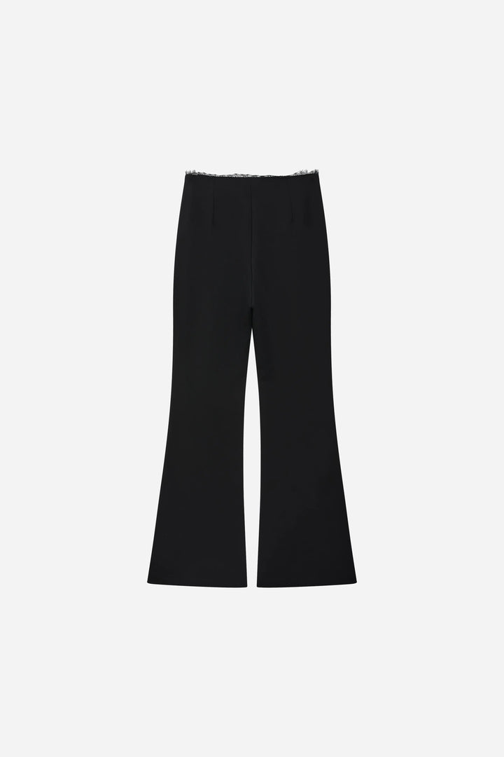 An image of a   12561 Center Seam Flare Pants by  Mirra Masa