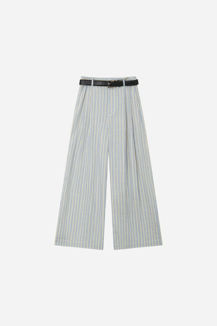 An image of a   12594 Striped Wide-Leg Pant by  Mirra Masa