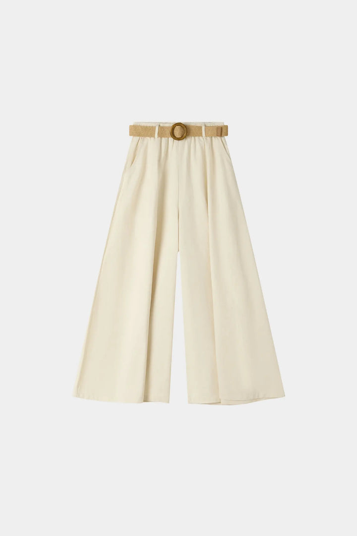 An image of a   12655 Belted Wide Leg Pants by  Mirra Masa