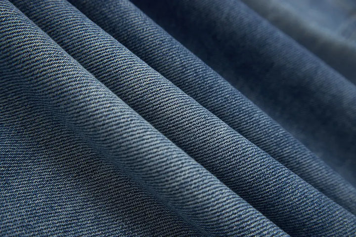 An image of a   12670 Belted Wide Leg Raw Hem Jeans by  Mirra Masa