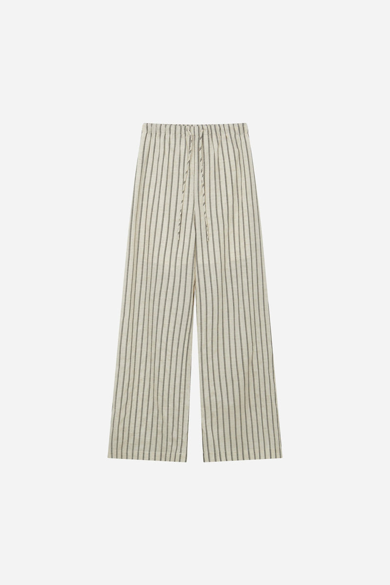 12848 Striped Drawstring Pant
