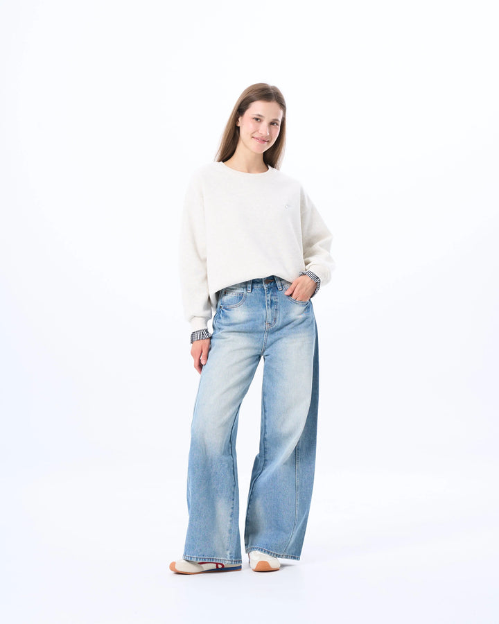 An image of a   1284D Crewneck Sweatshirt by  Mirra Masa