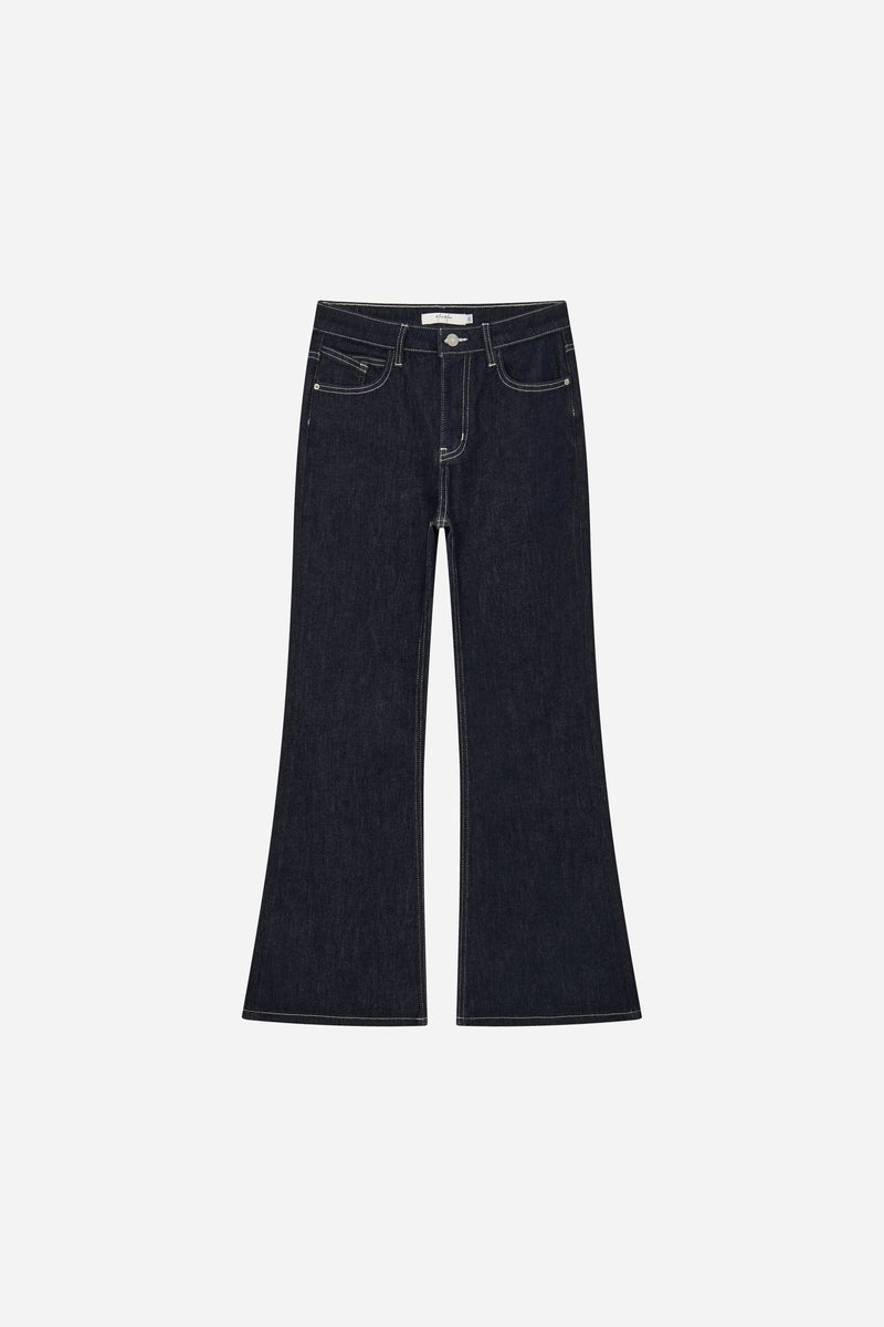 12906 Bow Pocket Flare Jeans