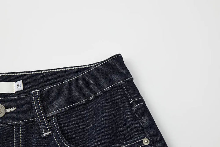 An image of a   12906 Bow Pocket Flare Jeans by  Mirra Masa