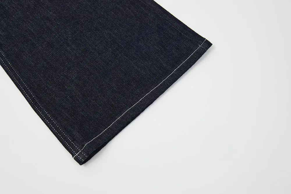 An image of a   12906 Bow Pocket Flare Jeans by  Mirra Masa