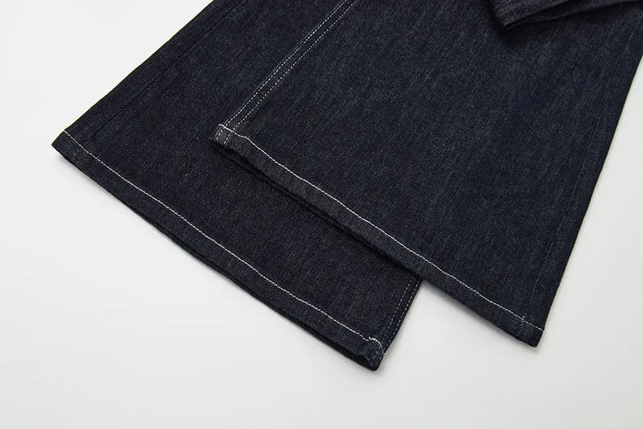 An image of a   12906 Bow Pocket Flare Jeans by  Mirra Masa