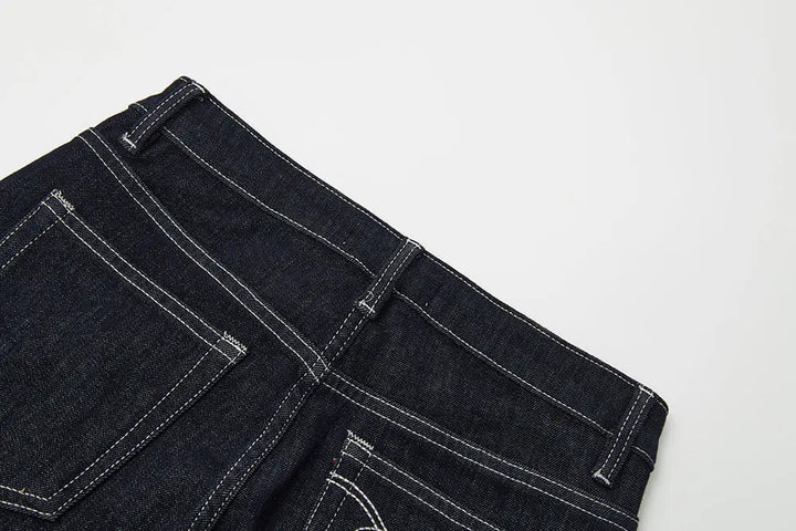 An image of a   12906 Bow Pocket Flare Jeans by  Mirra Masa