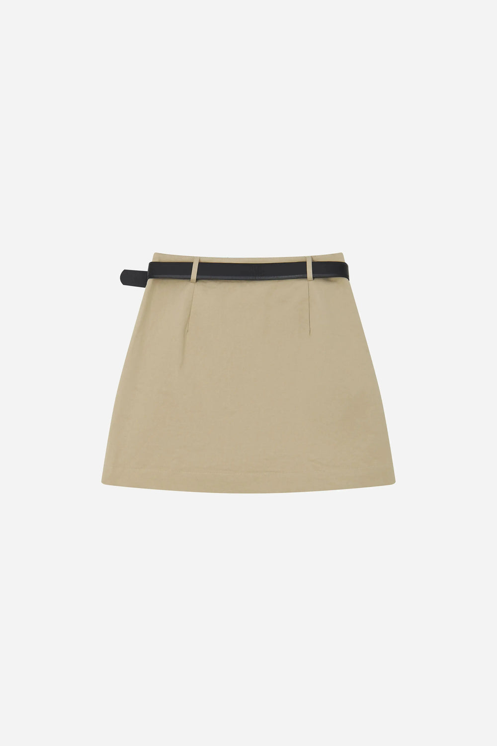 An image of a   12919 Belted A-Line Mini Skirt by  Mirra Masa