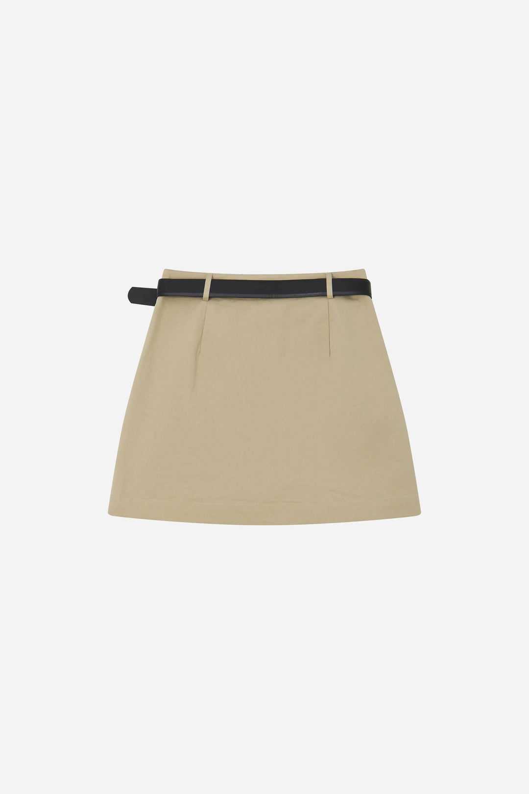 An image of a   12919 Belted A-Line Mini Skirt by  Mirra Masa