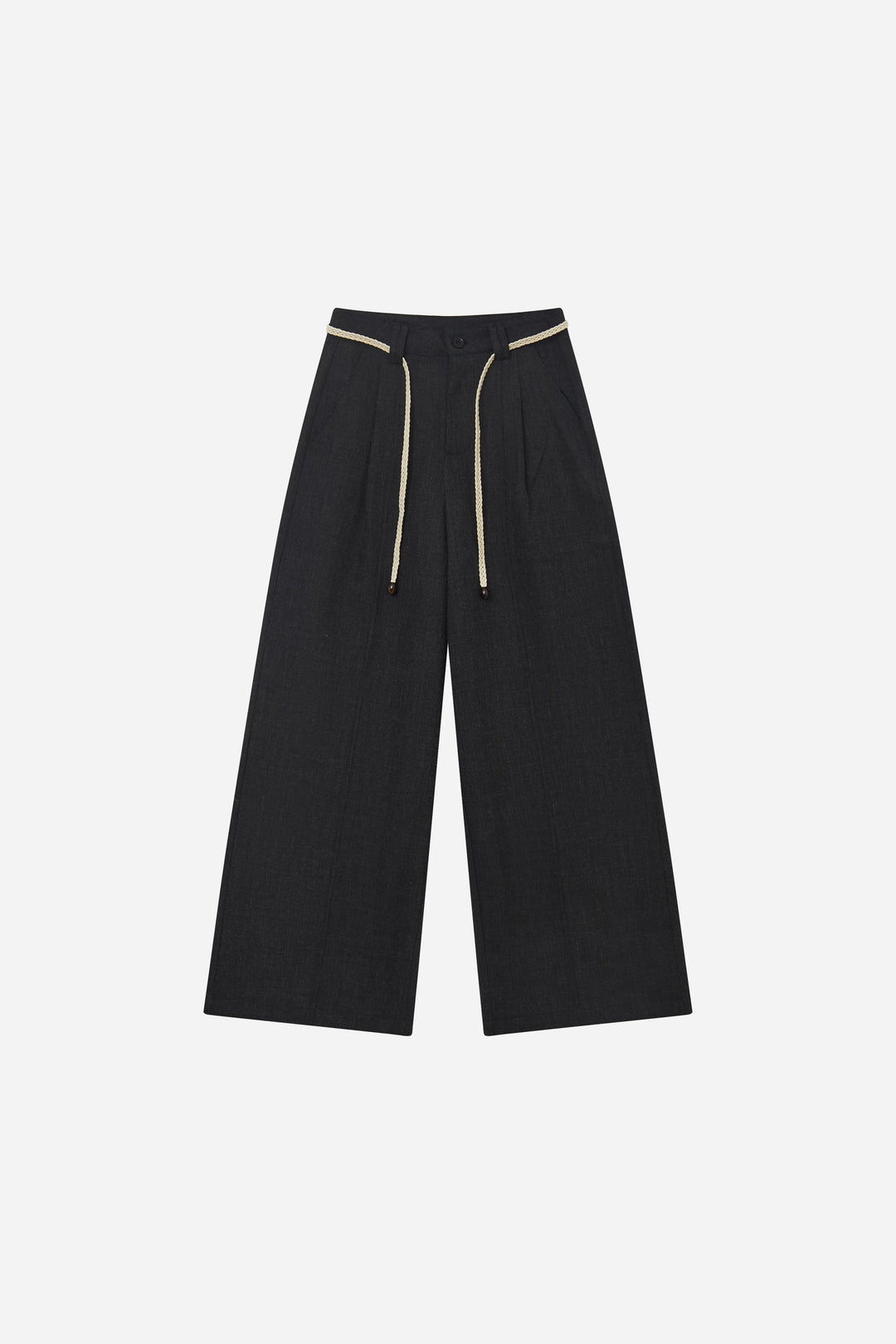 An image of a   12990 Woven Accent Wide Leg Pant by  Mirra Masa
