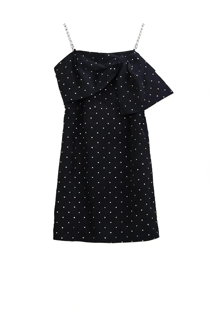 An image of a   13033 Soft Touch Sparkle Mini Dress by  Mirra Masa